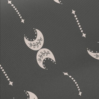 Inverted Flower Vine Crescent  Midweight Cotton Poplin