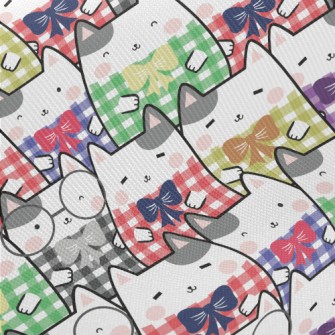 Kitten Check Top Midweight Cotton Poplin