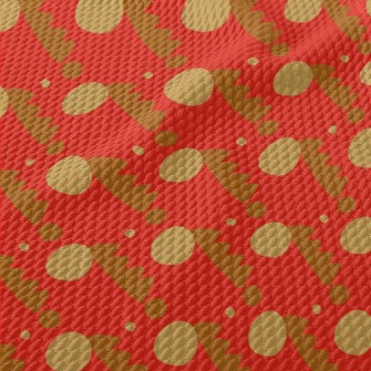 Circular Sawtooth Geometry Birdseye Piqué