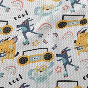 Street Skating Puppy Birdseye Piqué