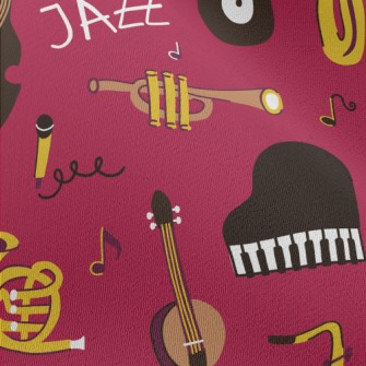 Jazz Music Instruments Chiffon