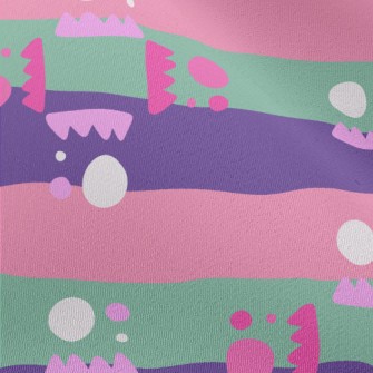 Stripe Zigzag Geometry Chiffon