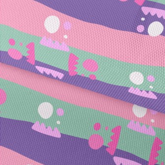 Stripe Zigzag Geometry Waterproof Oxford