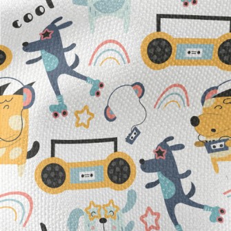 Street Skating Puppy Waterproof Canvas