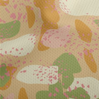 Irregular Color Blocks Athletic Mesh Flat Back