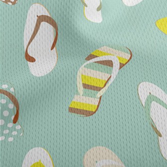 Assorted Beach Slippers Athletic Mesh Flat Back