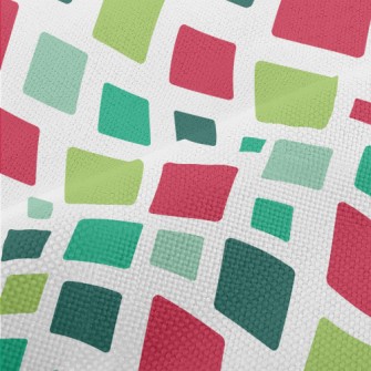 Large And Small Diamond Blocks Performance Linen