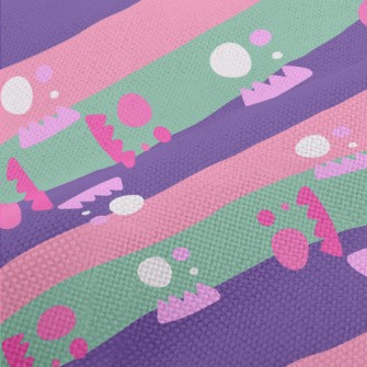 Stripe Zigzag Geometry Performance Linen