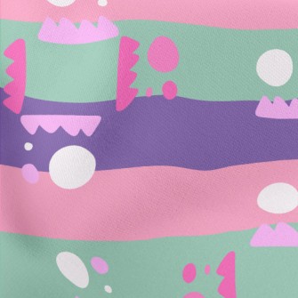 Stripe Zigzag Geometry Stretch Ponte