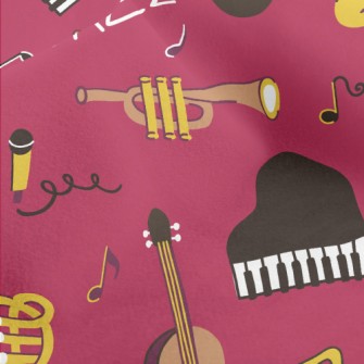 Jazz Music Instruments Micro Fleece