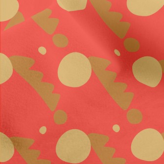 Circular Sawtooth Geometry Micro Fleece