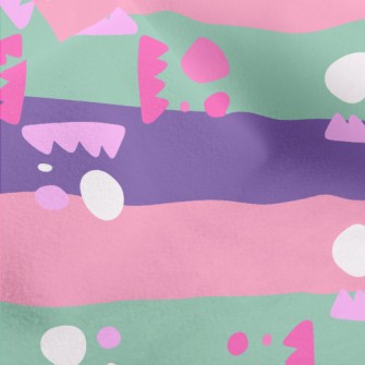 Stripe Zigzag Geometry Micro Fleece