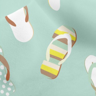 Assorted Beach Slippers Micro Fleece