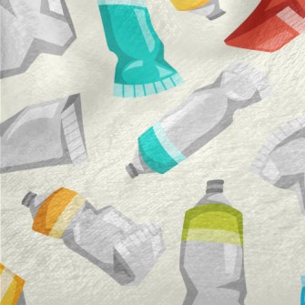 Colorful Watercolor Paints Minky
