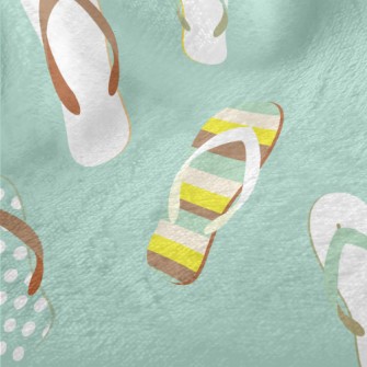 Assorted Beach Slippers Minky