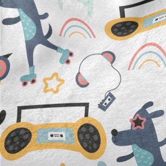 Street Skating Puppy Minky