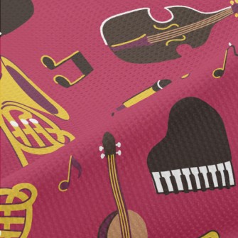 Jazz Music Instruments Piqué