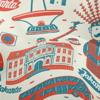 People In The Capital Of Indon Lightweight Performance Linen
