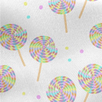 Colorful Lollipop Jersey Backed Fleece