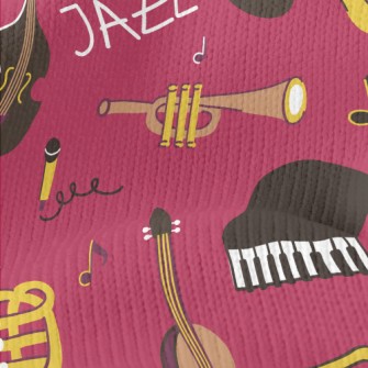 Jazz Music Instruments Stretch Jersey