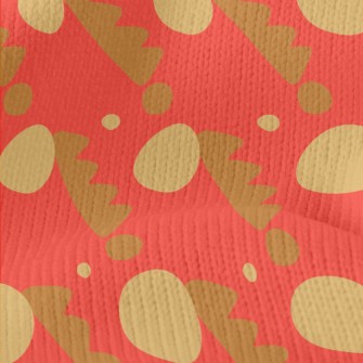 Circular Sawtooth Geometry Stretch Jersey