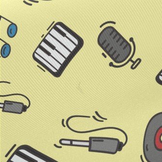 Note Piano Record Midweight Cotton Poplin