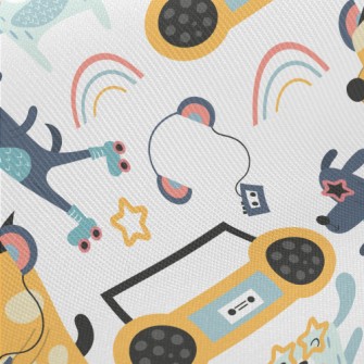 Street Skating Puppy Midweight Cotton Poplin