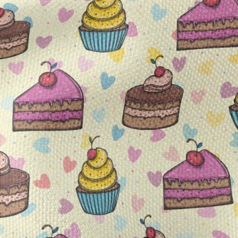 Cherry Different Flavor Cakes Waterproof Canvas