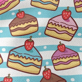 Various Colors Strawberry Cake Waterproof Canvas