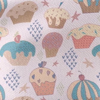 Graffiti Style Cupcakes Waterproof Canvas