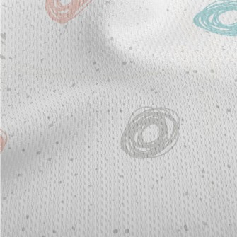 Messy Colored Dots Athletic Mesh Flat Back