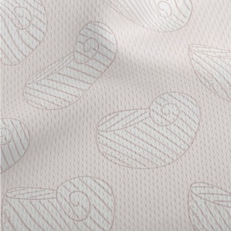 Simple Spiral Shell Athletic Mesh Flat Back