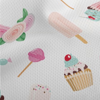 Popsicle Candy Cake Rose Athletic Mesh Flat Back