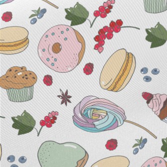 Sweets Desserts And Berries Twill