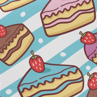 Various Colors Strawberry Cake Twill