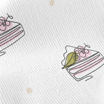 Line Doodle Cherry Cake Standard Corduroy