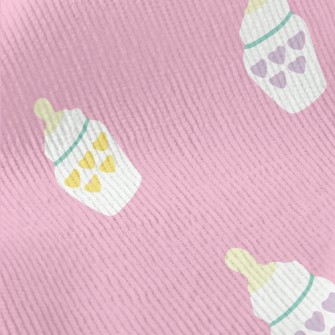 Heart Pattern Baby Bottle Standard Corduroy