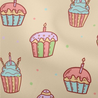 Colorful Candle Cup Cake Dobby