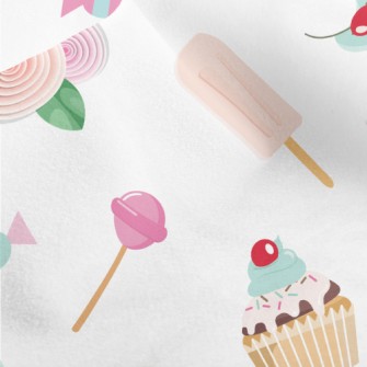 Popsicle Candy Cake Rose Micro Fleece