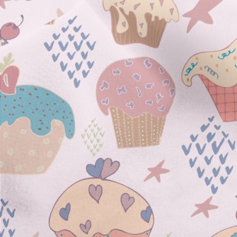 Graffiti Style Cupcakes Micro Fleece
