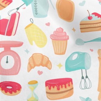 Baking Supplies And Cake Donut Micro Fleece