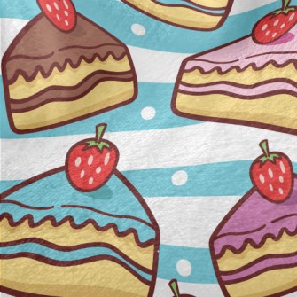 Various Colors Strawberry Cake Minky