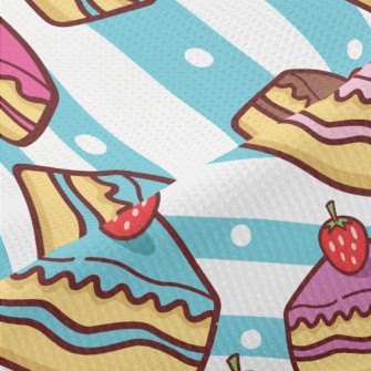 Various Colors Strawberry Cake Piqué