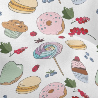 Sweets Desserts And Berries Lightweight Performance Linen