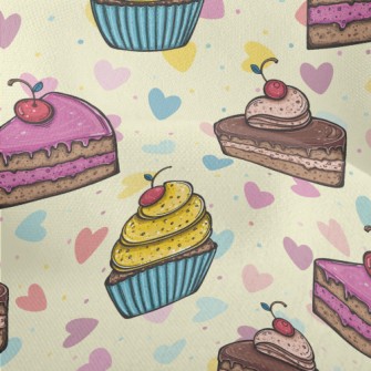 Cherry Different Flavor Cakes Lightweight Performance Linen