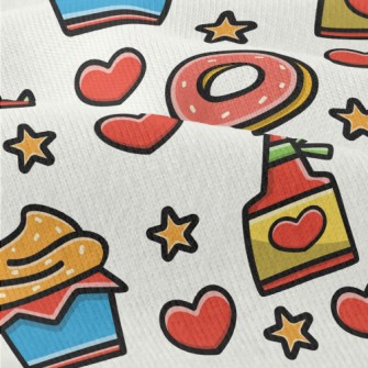 Cartoon Desserts And Cupcakes Modern Jersey
