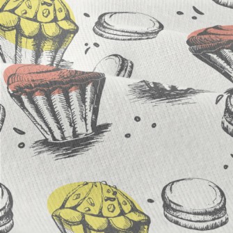 Hand Drawn Style Cupcakes Modern Jersey
