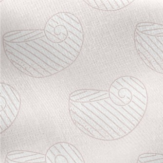 Simple Spiral Shell Jersey Backed Fleece