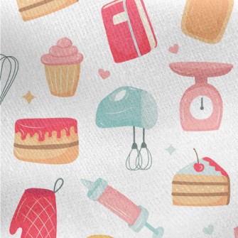 Baking Supplies And Cakes And  Jersey Backed Fleece