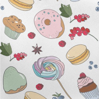 Sweets Desserts And Berries Pongee